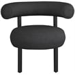 Meridian Furniture Bordeaux Black Boucle Fabric Accent Chair