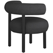 Meridian Furniture Bordeaux Black Boucle Fabric Accent Chair