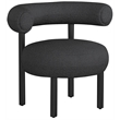 Meridian Furniture Bordeaux Black Boucle Fabric Accent Chair