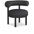 Meridian Furniture Bordeaux Black Boucle Fabric Accent Chair