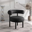 Meridian Furniture Bordeaux Black Boucle Fabric Accent Chair
