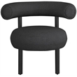 Meridian Furniture Bordeaux Black Boucle Fabric Accent Chair