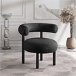Meridian Furniture Bordeaux Black Boucle Fabric Accent Chair
