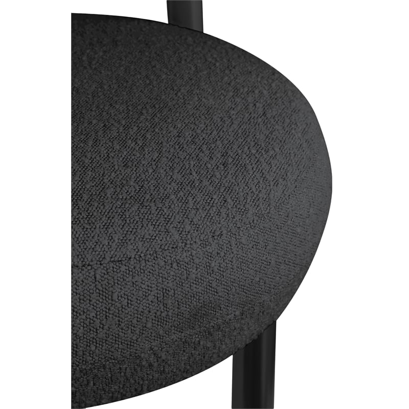 Meridian Furniture Bordeaux Black Boucle Fabric Accent Chair