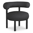 Meridian Furniture Bordeaux Black Boucle Fabric Accent Chair