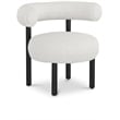 Meridian Furniture Bordeaux Cream Boucle Fabric Accent Chair