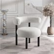 Meridian Furniture Bordeaux Cream Boucle Fabric Accent Chair