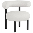 Meridian Furniture Bordeaux Cream Boucle Fabric Accent Chair