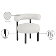Meridian Furniture Bordeaux Cream Boucle Fabric Accent Chair