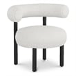 Meridian Furniture Bordeaux Cream Boucle Fabric Accent Chair