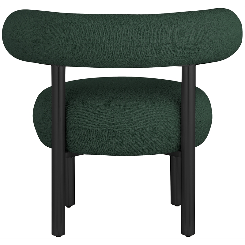 Meridian Furniture Bordeaux Green Boucle Fabric Accent Chair
