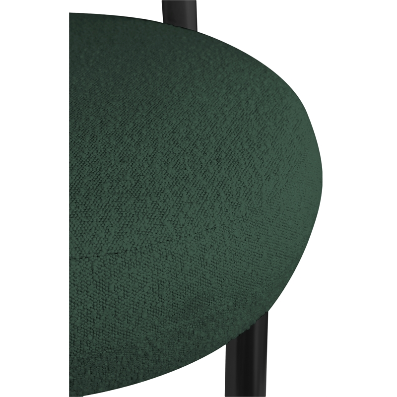 Meridian Furniture Bordeaux Green Boucle Fabric Accent Chair
