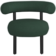 Meridian Furniture Bordeaux Green Boucle Fabric Accent Chair