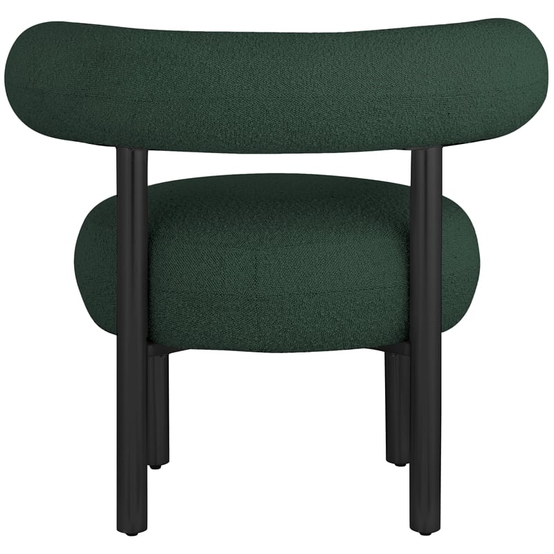 Meridian Furniture Bordeaux Green Boucle Fabric Accent Chair