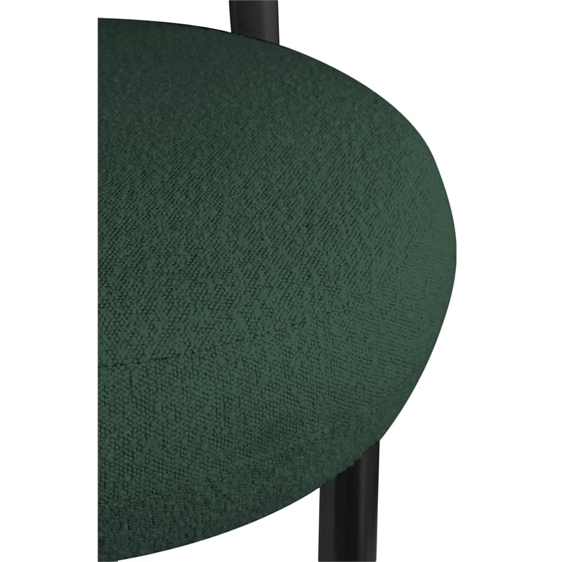 Meridian Furniture Bordeaux Green Boucle Fabric Accent Chair