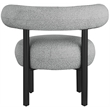 Meridian Furniture Bordeaux Grey Boucle Fabric Accent Chair