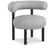 Meridian Furniture Bordeaux Grey Boucle Fabric Accent Chair