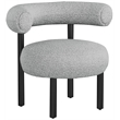 Meridian Furniture Bordeaux Grey Boucle Fabric Accent Chair