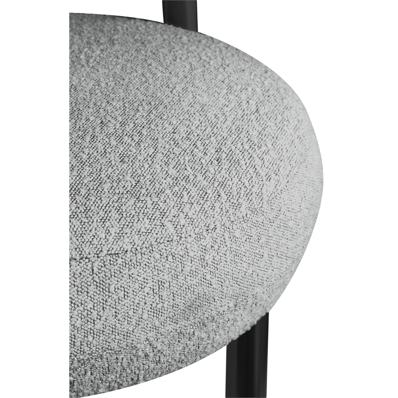 Meridian Furniture Bordeaux Grey Boucle Fabric Accent Chair