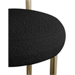 Meridian Furniture Bordeaux Black Boucle Fabric Stool