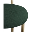 Meridian Furniture Bordeaux Green Boucle Fabric Stool