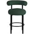 Meridian Furniture Bordeaux Green Boucle Fabric Stool