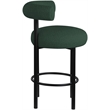 Meridian Furniture Bordeaux Green Boucle Fabric Stool