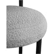 Meridian Furniture Bordeaux Grey Boucle Fabric Stool