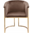 Meridian Furniture Tierra Brown Velvet Dining Chair