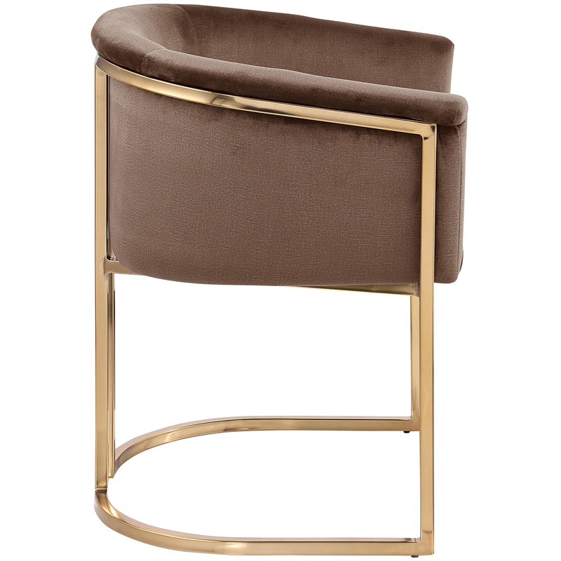 Meridian Furniture Tierra Brown Velvet Dining Chair