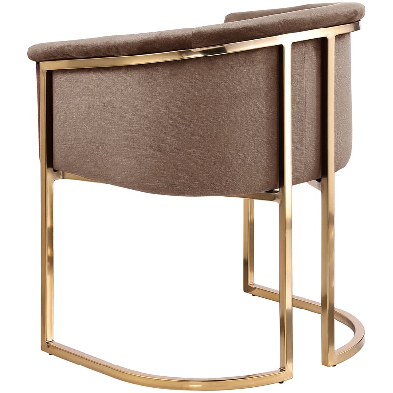Meridian Furniture Tierra Brown Velvet Dining Chair