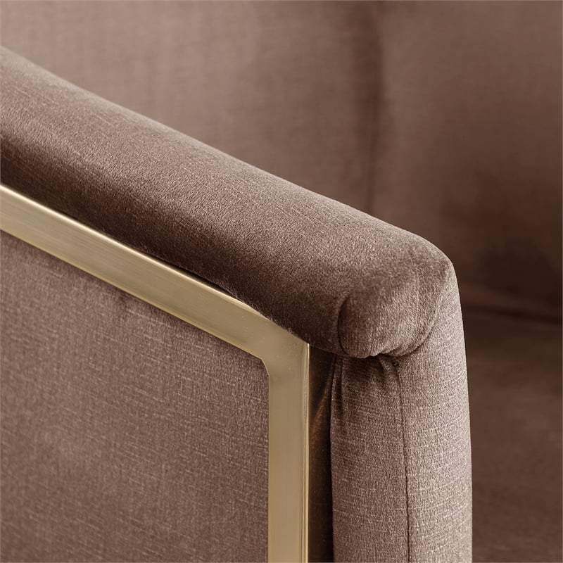 Meridian Furniture Tierra Brown Velvet Dining Chair