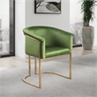 Meridian Furniture Tierra Olive Velvet Dining Chair