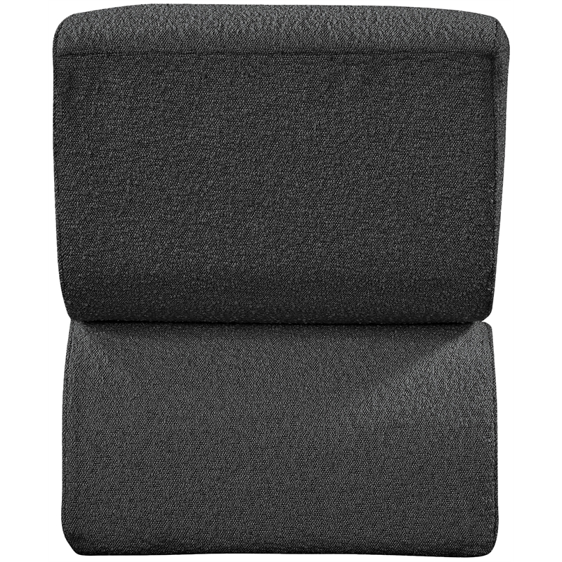 Meridian Furniture Desiree Black Boucle Fabric Accent Chair