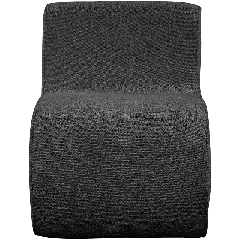 Meridian Furniture Desiree Black Boucle Fabric Accent Chair