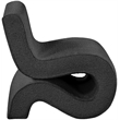 Meridian Furniture Desiree Black Boucle Fabric Accent Chair
