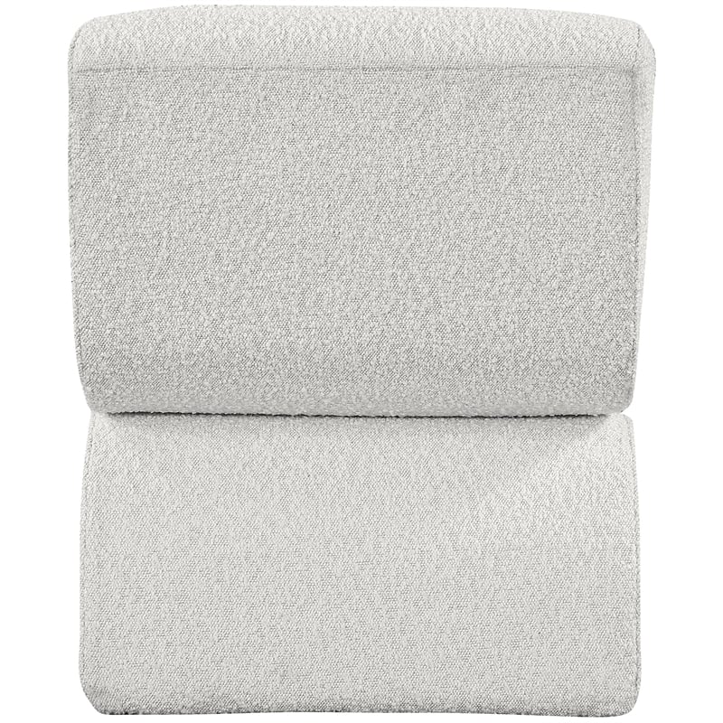 Meridian Furniture Desiree Cream Boucle Fabric Accent Chair