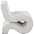 Meridian Furniture Desiree Cream Boucle Fabric Accent Chair