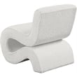 Meridian Furniture Desiree Cream Boucle Fabric Accent Chair