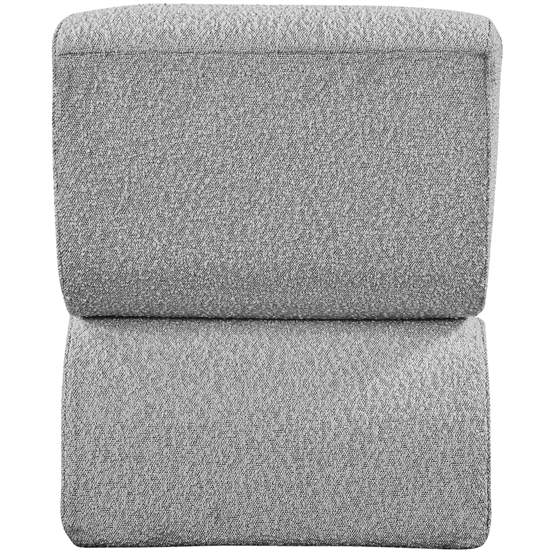Meridian Furniture Desiree Grey Boucle Fabric Accent Chair