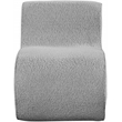 Meridian Furniture Desiree Grey Boucle Fabric Accent Chair