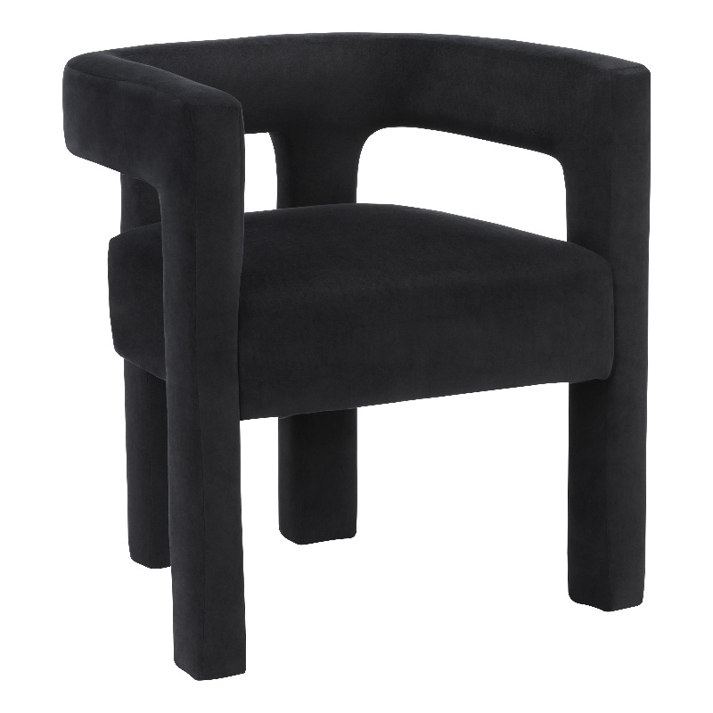 Meridian Furniture Athena Black Velvet Dining Chair