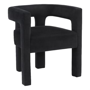 Meridian Furniture Athena Black Velvet Dining Chair