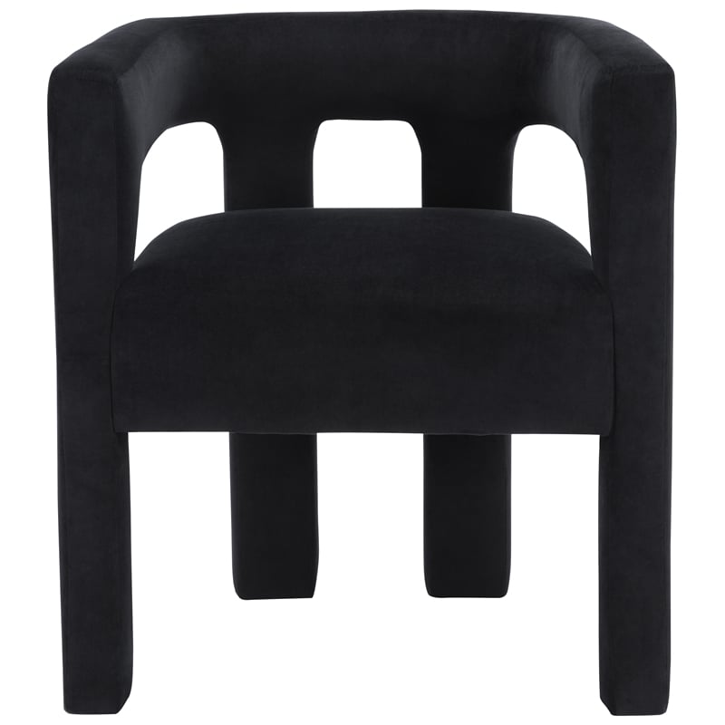 Meridian Furniture Athena Black Velvet Dining Chair