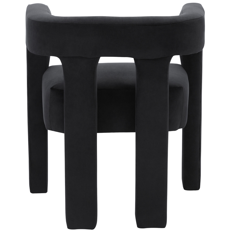 Meridian Furniture Athena Black Velvet Dining Chair
