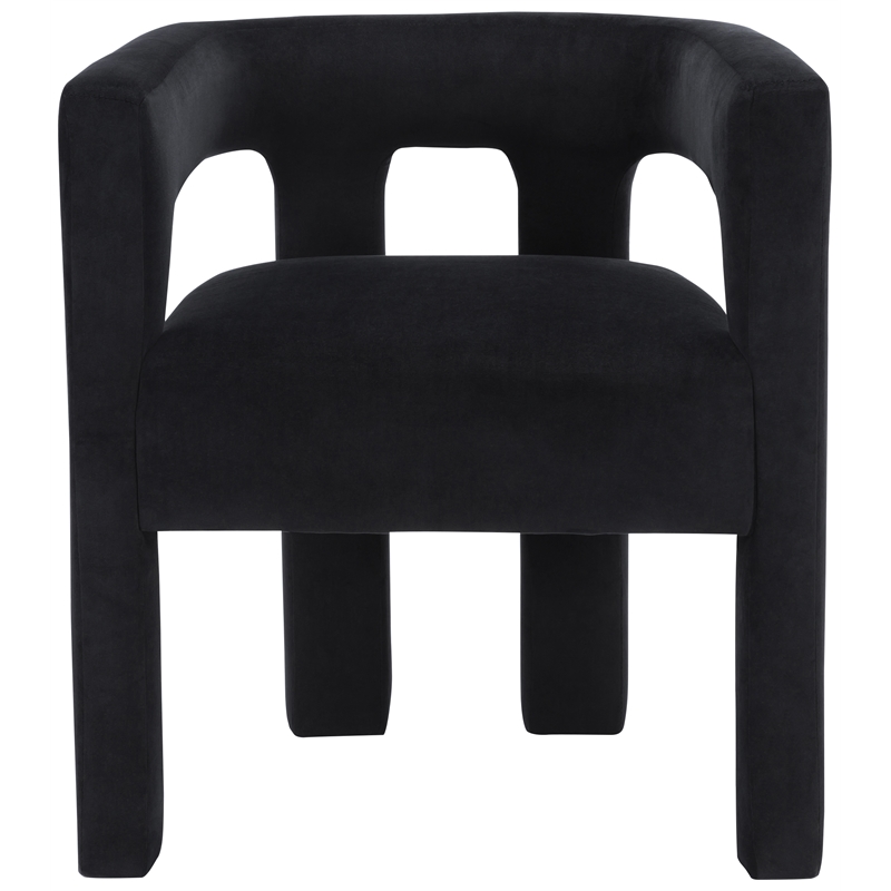 Meridian Furniture Athena Black Velvet Dining Chair