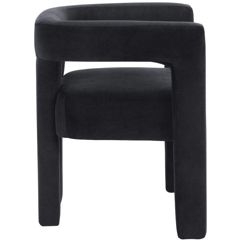 Meridian Furniture Athena Black Velvet Dining Chair