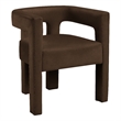 Meridian Furniture Athena Brown Velvet Dining Chair