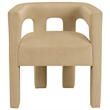Meridian Furniture Athena Camel Velvet Dining Chair