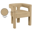 Meridian Furniture Athena Camel Velvet Dining Chair